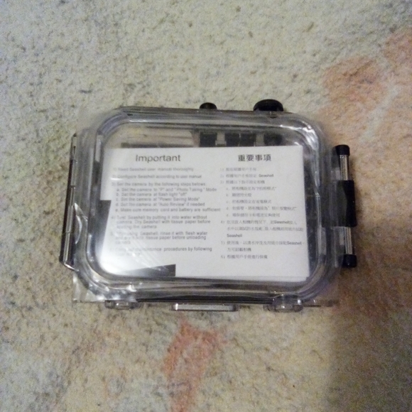 Brand New Seashell Universal Water Proof Camera Case Black/Onyx Model SS-1 - Picture 2 of 16